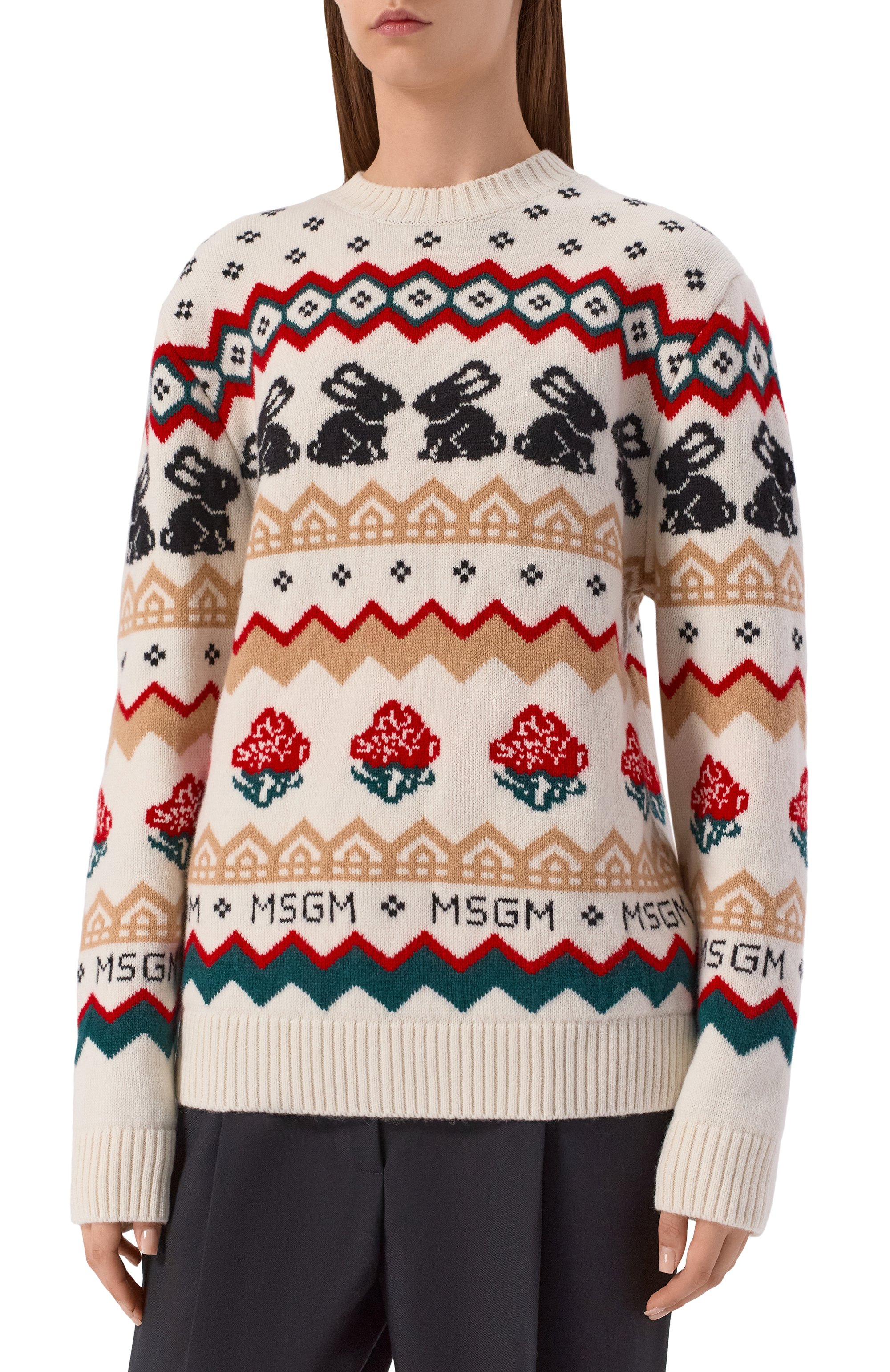 Свитер из шерсти и кашемира MSGM, арт. 3941MDM224/257750, фото 3