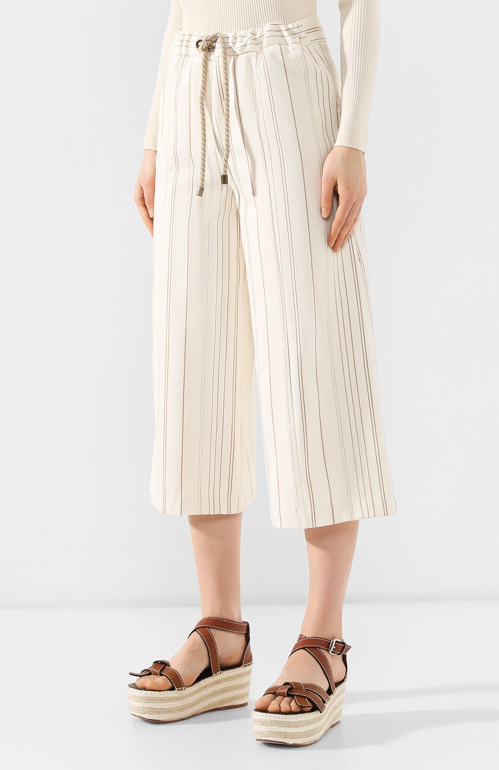 Брюки из смеси хлопка и льна ERIKA CAVALLINI, арт. P9/P/P9PN03, фото 3