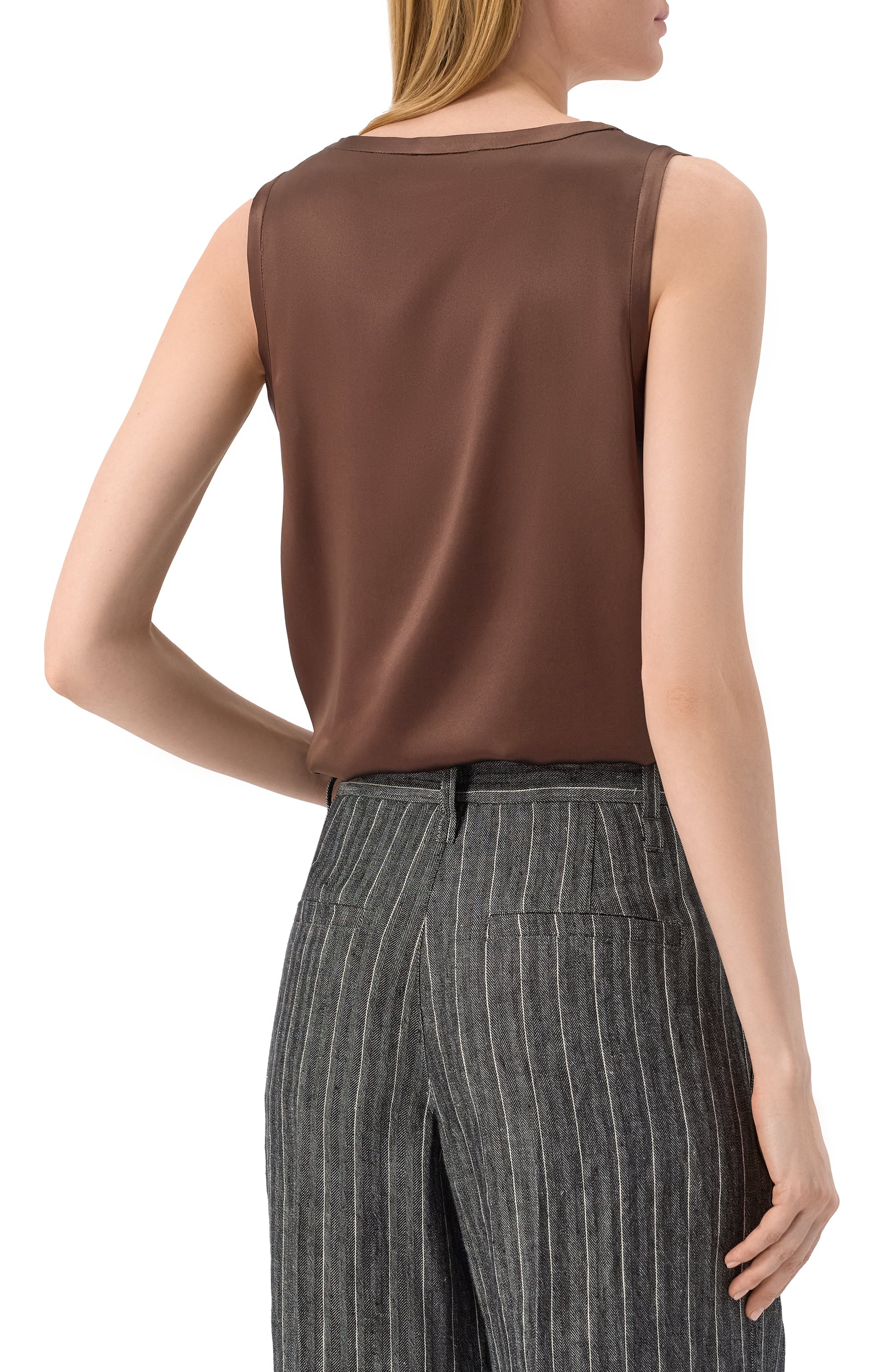 Атласный топ BRUNELLO CUCINELLI, арт. MPC59E0600, фото 4