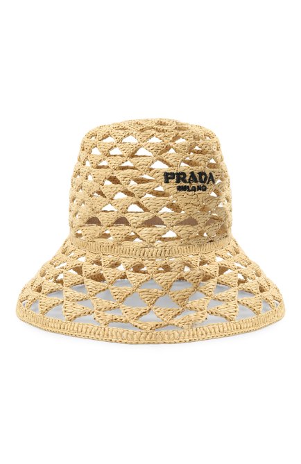 Женская панама из рафии PRADA, арт. 1HC264/2M2P