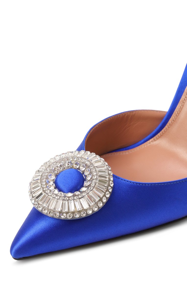 Текстильные туфли crystal hoop 105 AQUAZZURA, арт. CYPHIGL0/SAT, фото 1