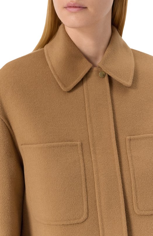 Куртка из шерсти и кашемира Max Mara Studio MADIS0N Бежевый  MADIS0N Фото 5