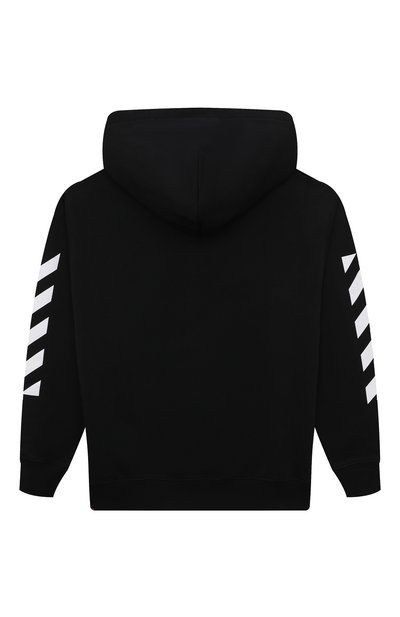 Хлопковое худи OFF-WHITE черного цвета по цене 37200 руб., арт. OGBB002C99FLE0011001, фото 2 Хлопковое худи OFF-WHITE, арт. OGBB002C99FLE0011001, фото 2