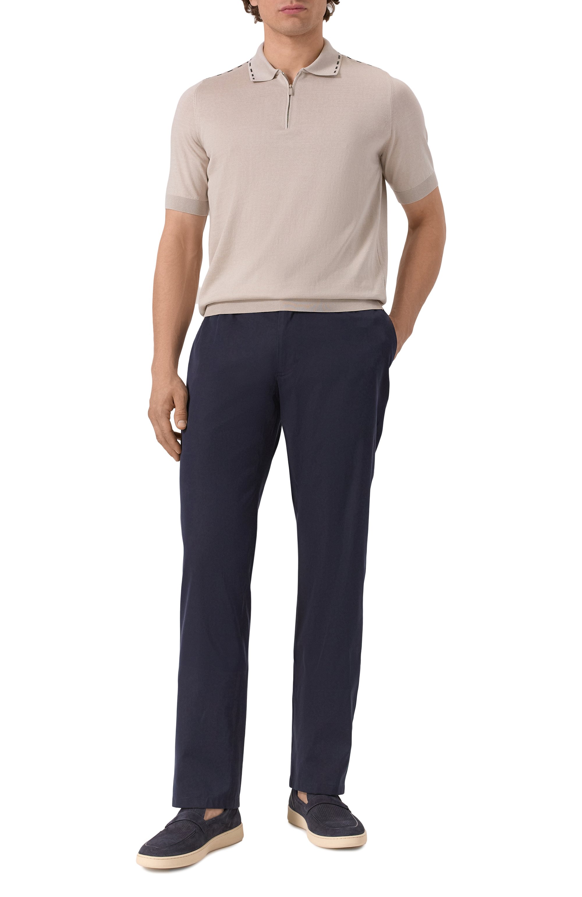 Брюки из хлопка и шелка ZILLI, арт. CP201CM010790043U, фото 2