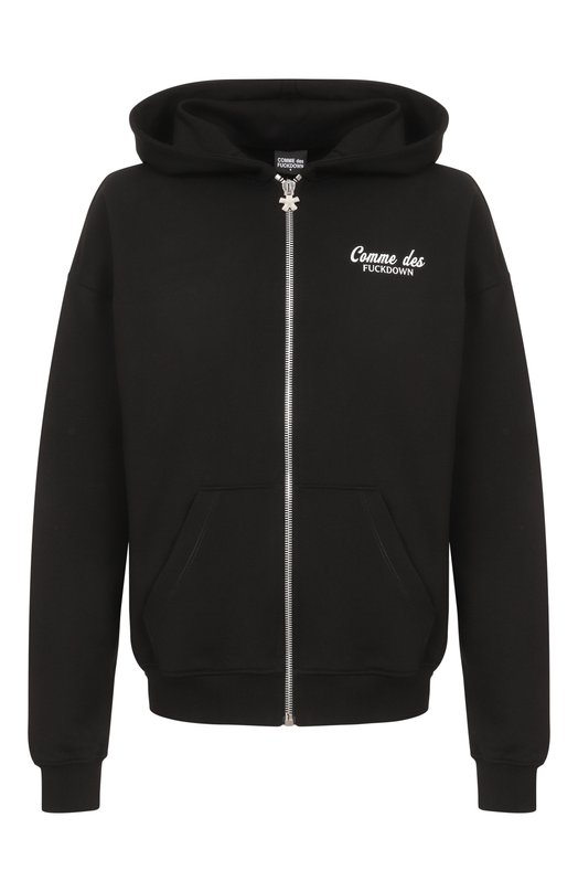Хлопковая толстовка Comme des Fuckdown CFABM02048 Чёрный CFABM02048