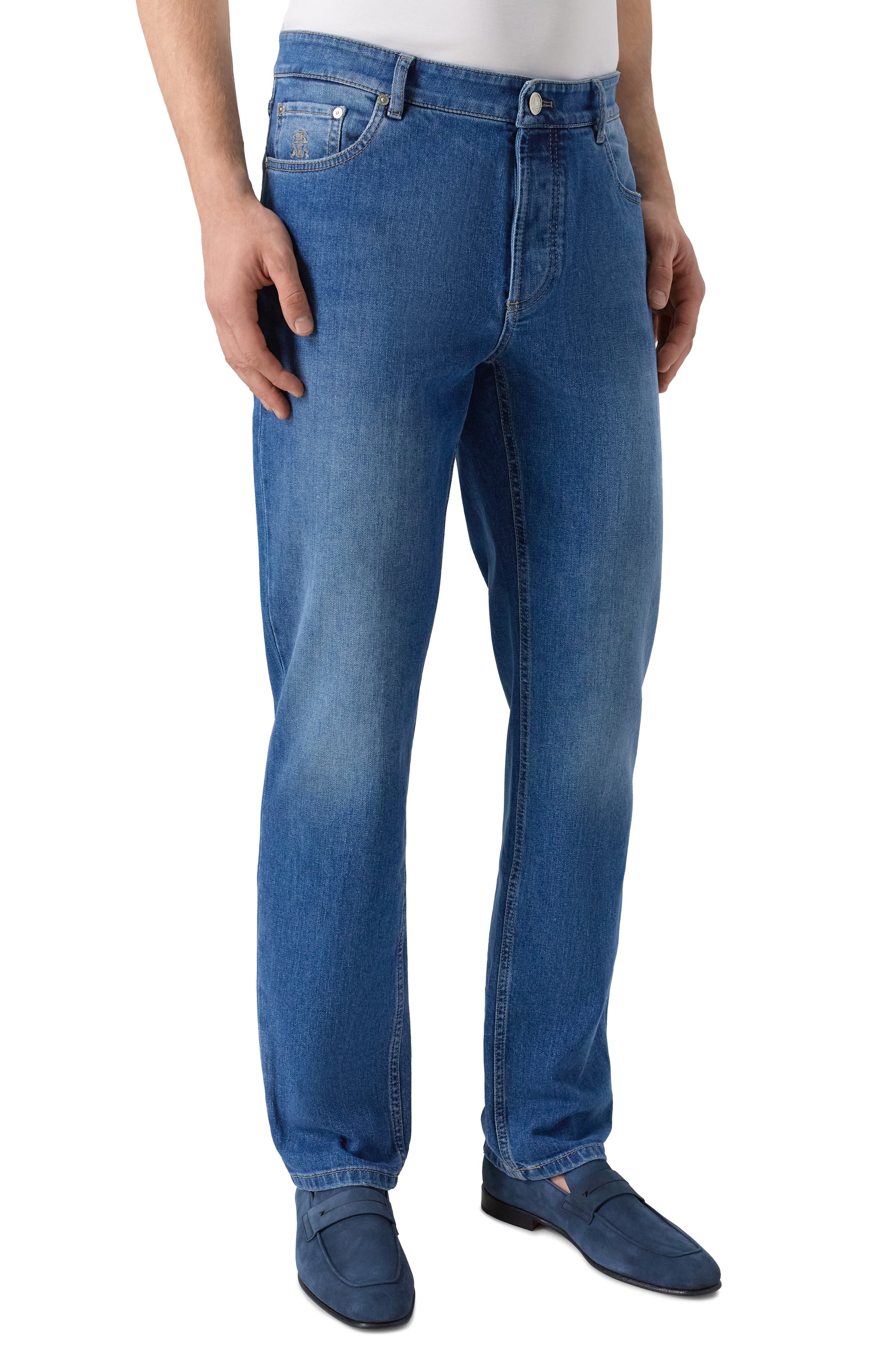 Джинсы traditional fit BRUNELLO CUCINELLI, арт. M283PB3210, фото 3