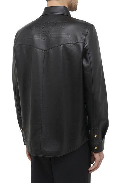 Кожаная рубашка GUCCI, арт. 624736/XNALJ, фото 5