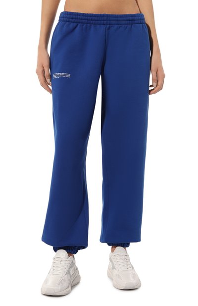 Хлопковые джоггеры PANGAIA синего цвета по цене 12750 руб., арт. Island Track Pants, фото 3 Хлопковые джоггеры PANGAIA, арт. Island Track Pants, фото 3