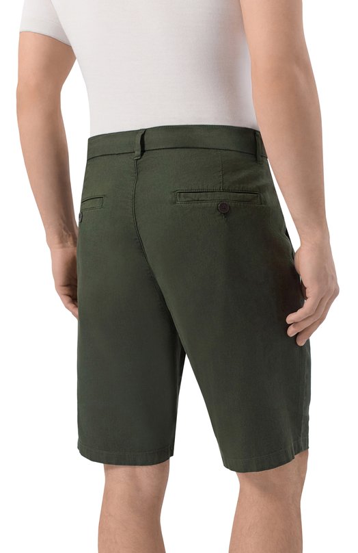 Шорты изо льна и хлопка Bogner 18097335 Зелёный  18097335 Фото 4