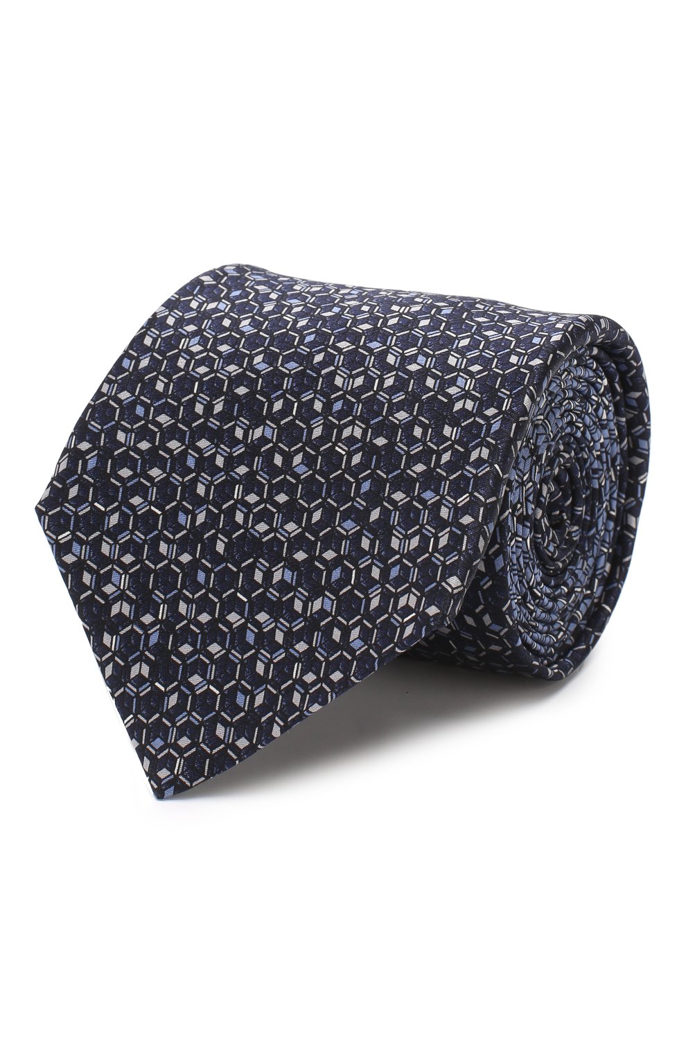 Шелковый галстук LANVIN темно-синего цвета по цене 11950 руб., арт. 2300/TIE, фото 1 Шелковый галстук LANVIN, арт. 2300/TIE, фото 1