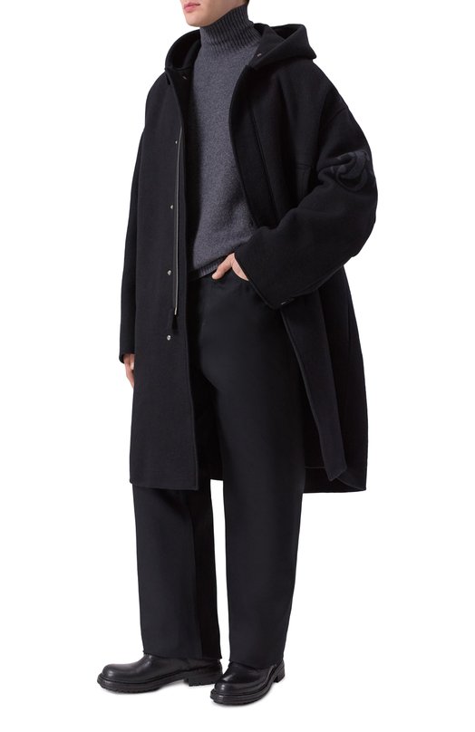 Шерстяное пальто Jil Sander J47AA0121-J40020 Чёрный  J47AA0121-J40020 Фото 2