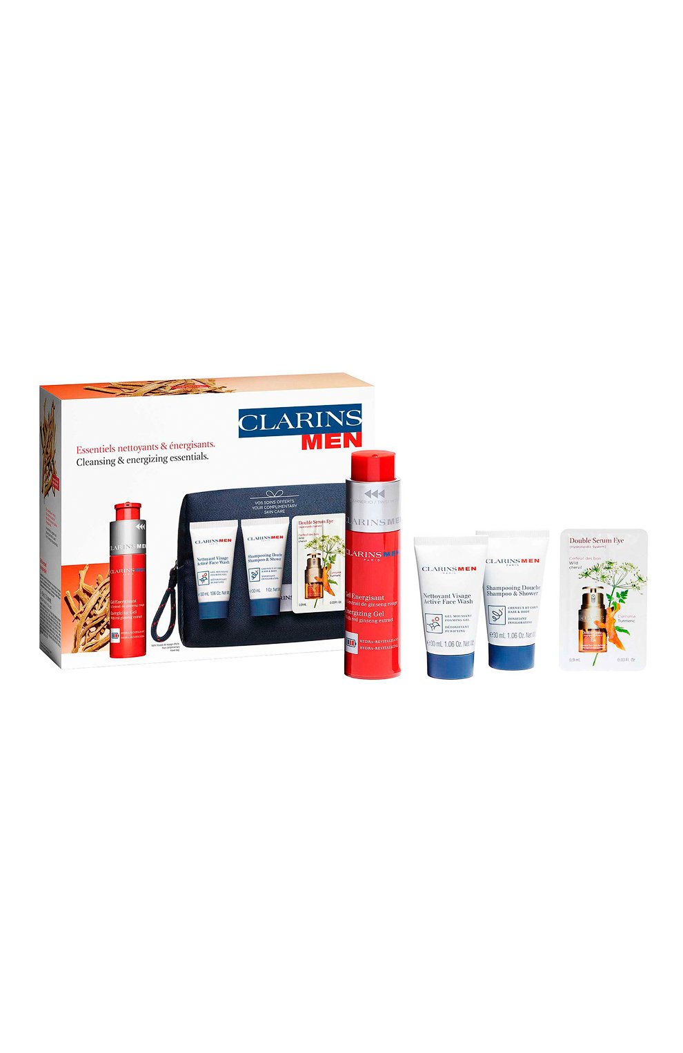 Набор тонизирующих средств ухода для мужчин (2x30+50+0,9ml) CLARINS, арт. 80097070, фото 1