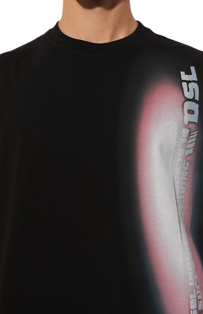 Хлопковая футболка DIESEL, арт. A15938/0PLAT, фото 5