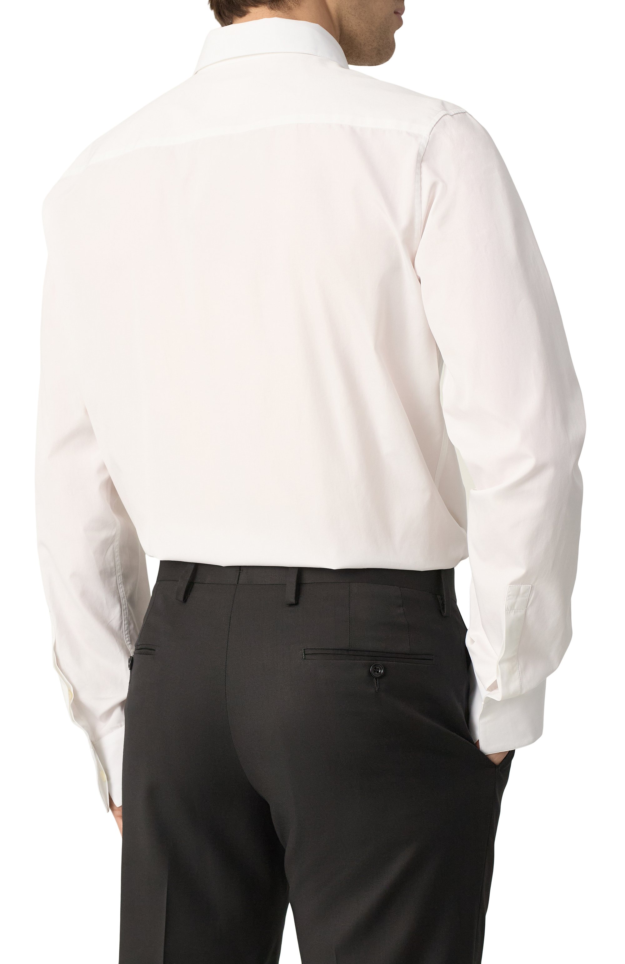 Хлопковая рубашка GIVENCHY белого цвета по цене 69950 руб., арт. BM60PQ15JT, фото 4 Хлопковая рубашка GIVENCHY, арт. BM60PQ15JT, фото 4