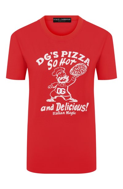 Женская хлопковая футболка DOLCE & GABBANA, арт. F8V42Z/GDDNF