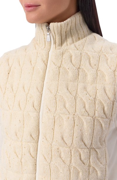 Жилет из шерсти и кашемира GRAN SASSO кремового цвета по цене 75500 руб., арт. 78270/68670, фото 5 Жилет из шерсти и кашемира GRAN SASSO, арт. 78270/68670, фото 5