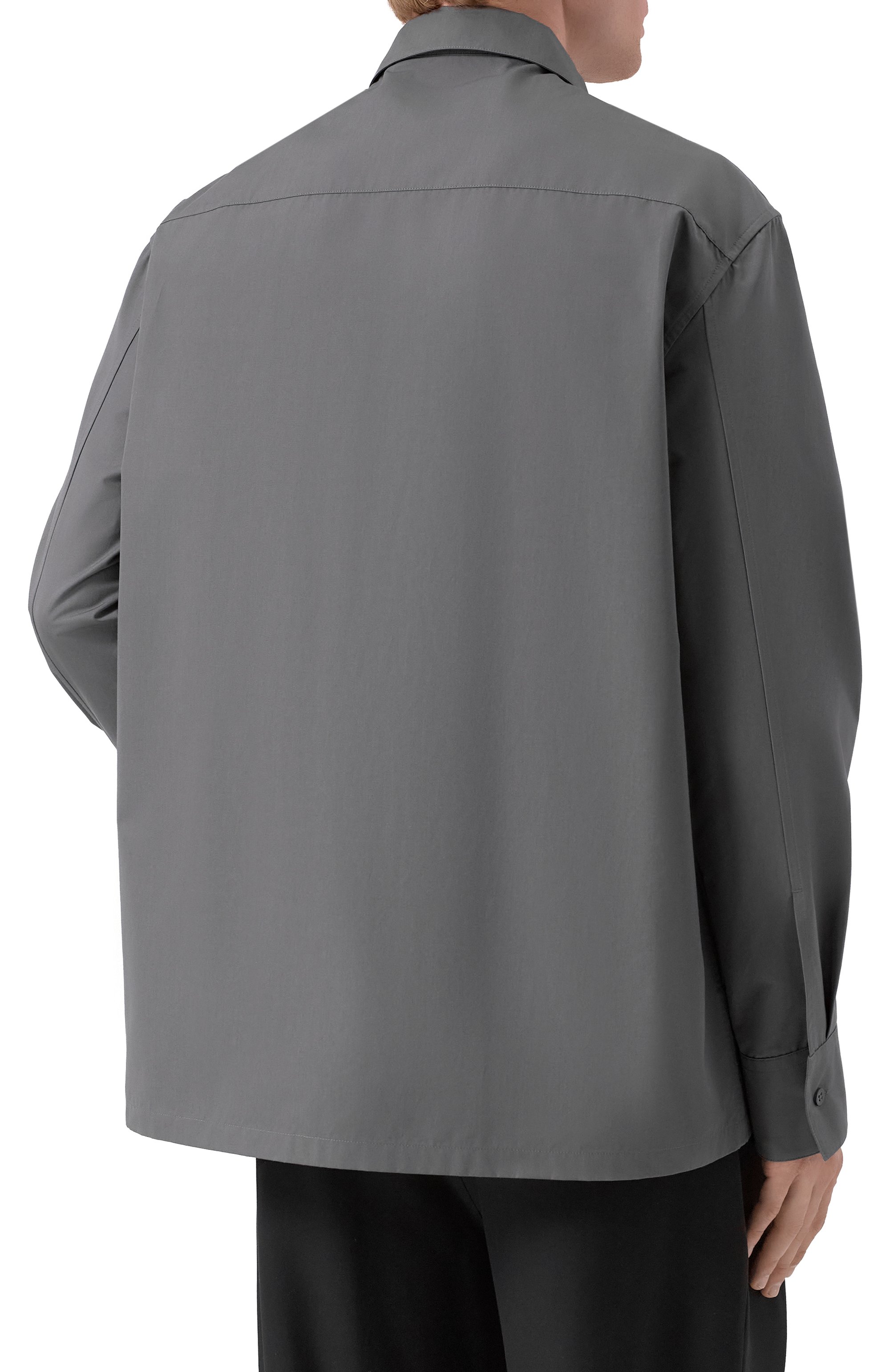 Хлопковая рубашка JIL SANDER, арт. J22DL0249/J45002, фото 4