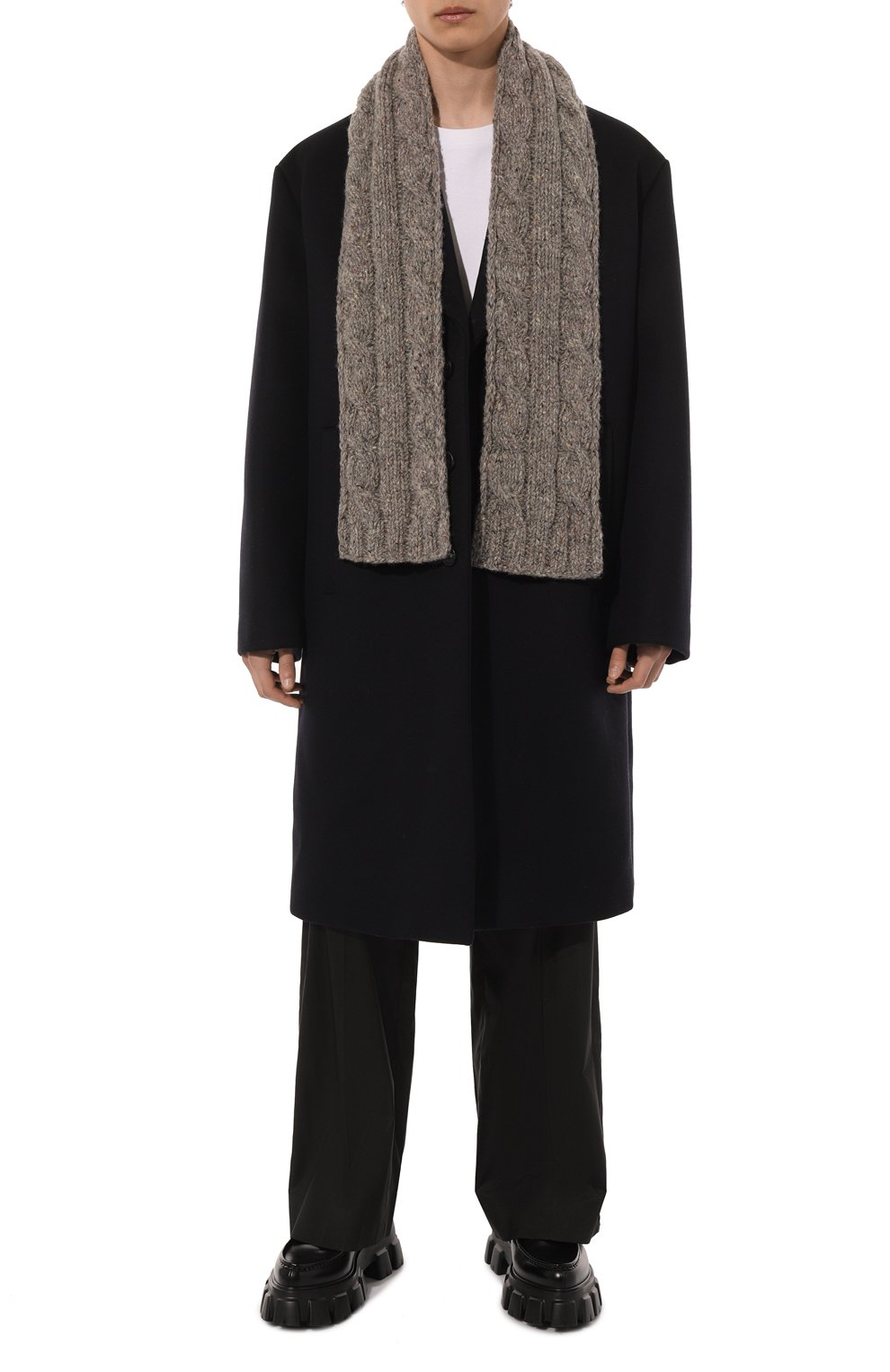 Шерстяной шарф PRADA, арт. UMS379-1XSQ-F0031-202, фото 3