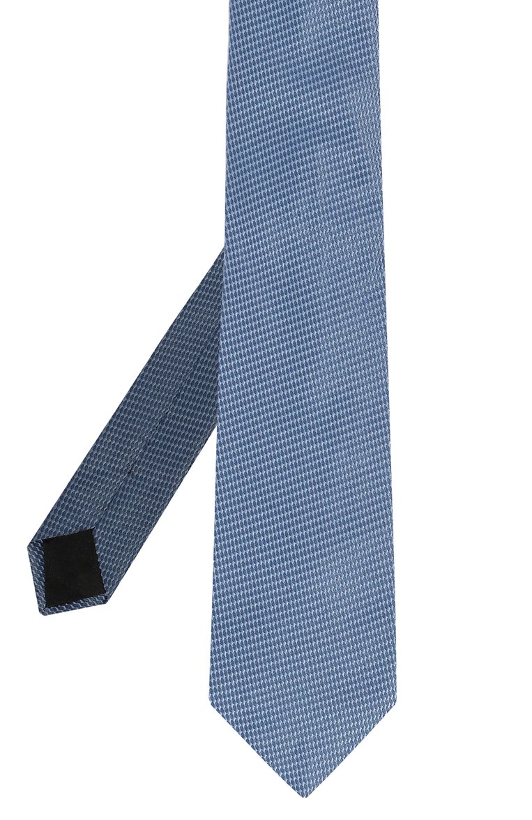 Мужской шелковый галстук LANVIN голубого цвета, арт. TIES/3109 | Фото 3 (Материал: Шелк, Текстиль; Нос: Не проставлено; Принт: С принтом)