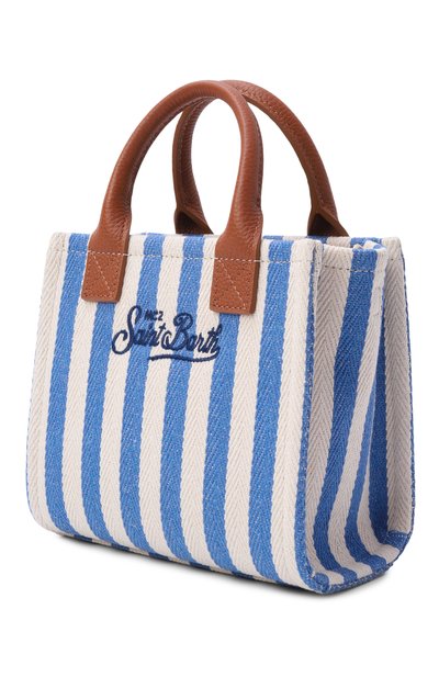 Сумка vanity mini MC2 SAINT BARTH голубого цвета по цене 29950 руб., арт. VANMI001-01787L/VANITY BAG MINI, фото 4 Сумка vanity mini MC2 SAINT BARTH, арт. VANMI001-01787L/VANITY BAG MINI, фото 4