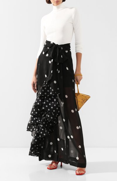 Юбка-макси DRIES VAN NOTEN черно-белого цвета по цене 114500 руб., арт. 201-30873-9421, фото 2 Юбка-макси DRIES VAN NOTEN, арт. 201-30873-9421, фото 2