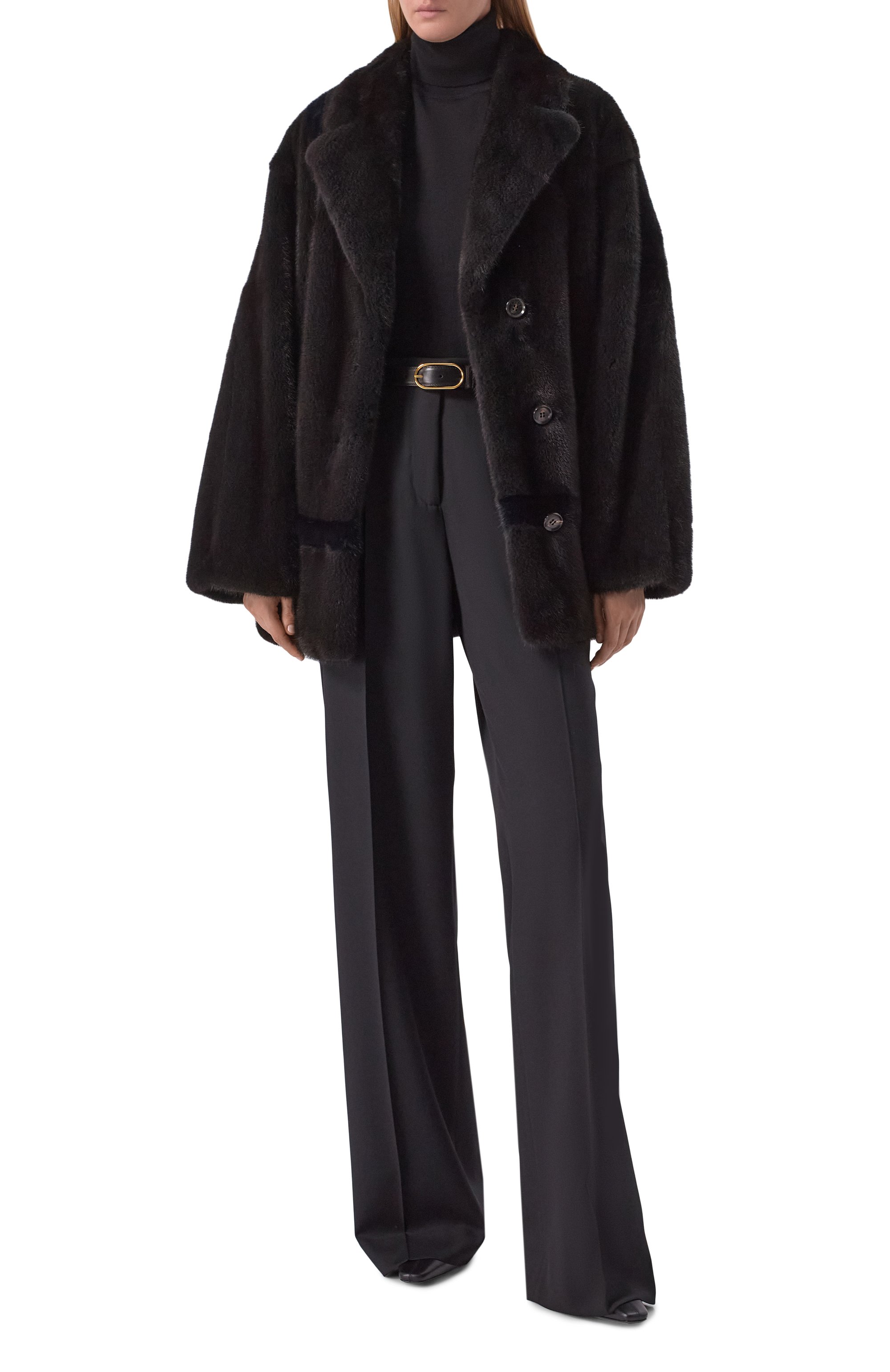 Шуба из норки KITON коричневого цвета по цене 2180000 руб., арт. D62689K0538F, фото 2 Шуба из норки KITON, арт. D62689K0538F, фото 2
