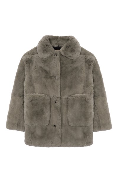 Шуба из кролика YVES SALOMON ENFANT, арт. 20WEM307XXREXX/A9126/8-10