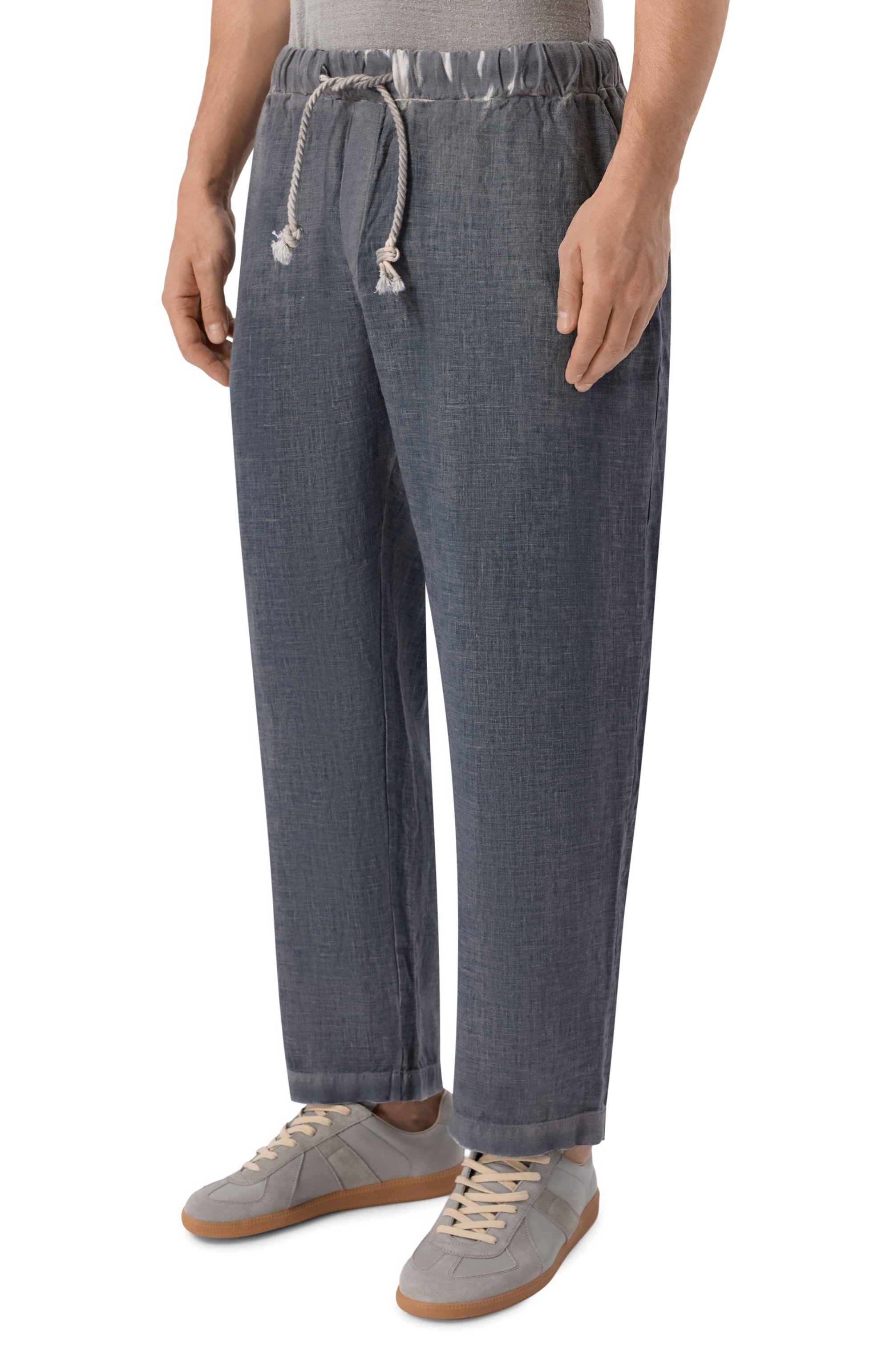 Льняные брюки NEVER ENOUGH темно-серого цвета по цене 42450 руб., арт. 2B5M272-446/MPA058 SH 0, фото 3 Льняные брюки NEVER ENOUGH, арт. 2B5M272-446/MPA058 SH 0, фото 3