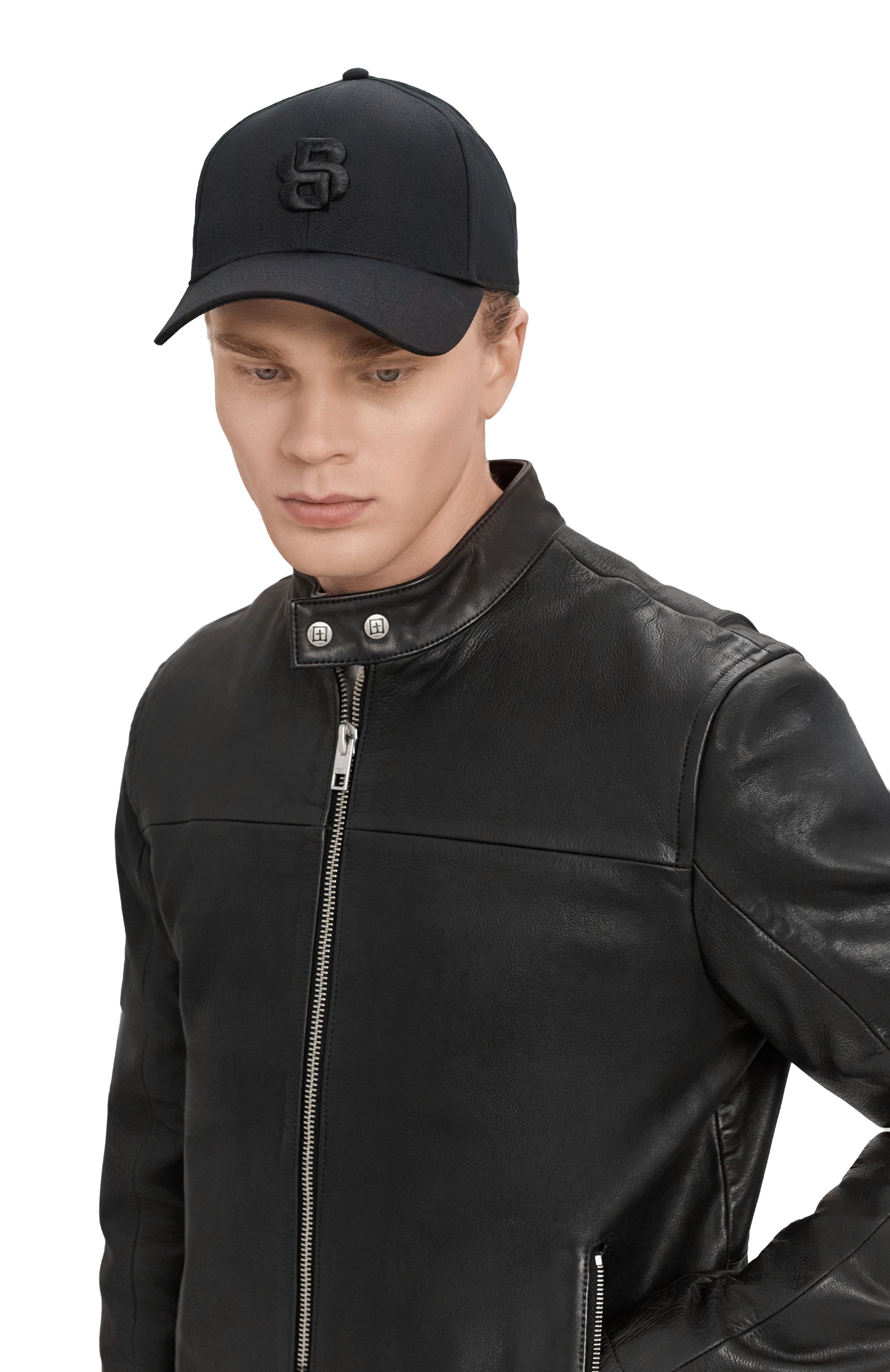 Хлопковая бейсболка BOSS черного цвета по цене 7490 руб., арт. 50533299, фото 2 Хлопковая бейсболка BOSS, арт. 50533299, фото 2