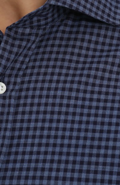 Хлопковая рубашка в клетку RALPH LAUREN, арт. 791669109, фото 5