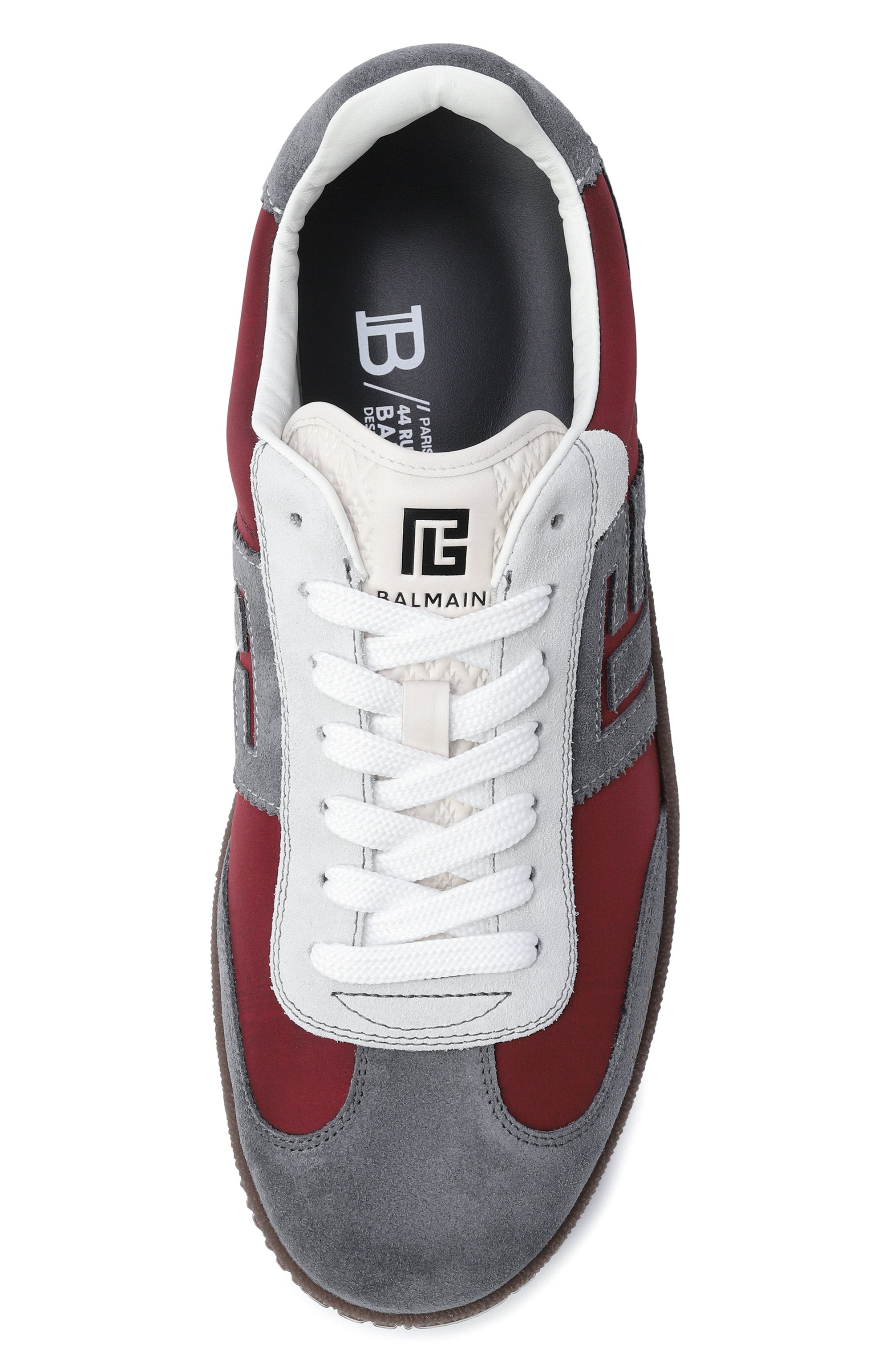 Комбинированные кеды swan BALMAIN, арт. GM1VI360/TYVC, фото 5