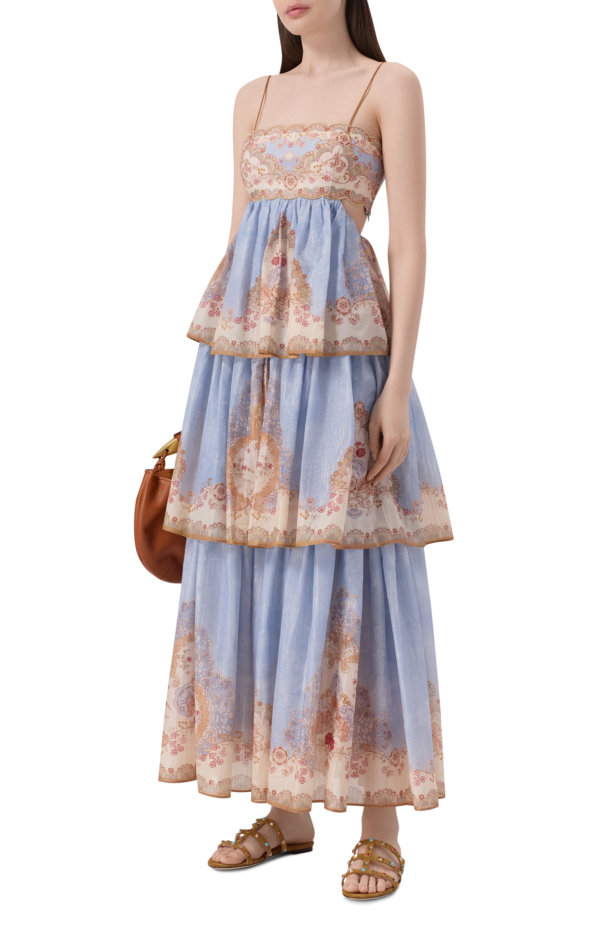 Замшевые шлепанцы rockstud VALENTINO, арт. 8W2S0C49/JTI, фото 3