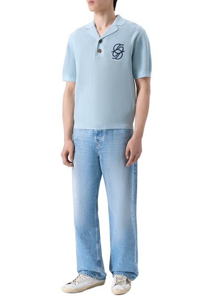 Хлопковое поло DROLE DE MONSIEUR, арт. J-P0171-C0207-LBE, фото 2