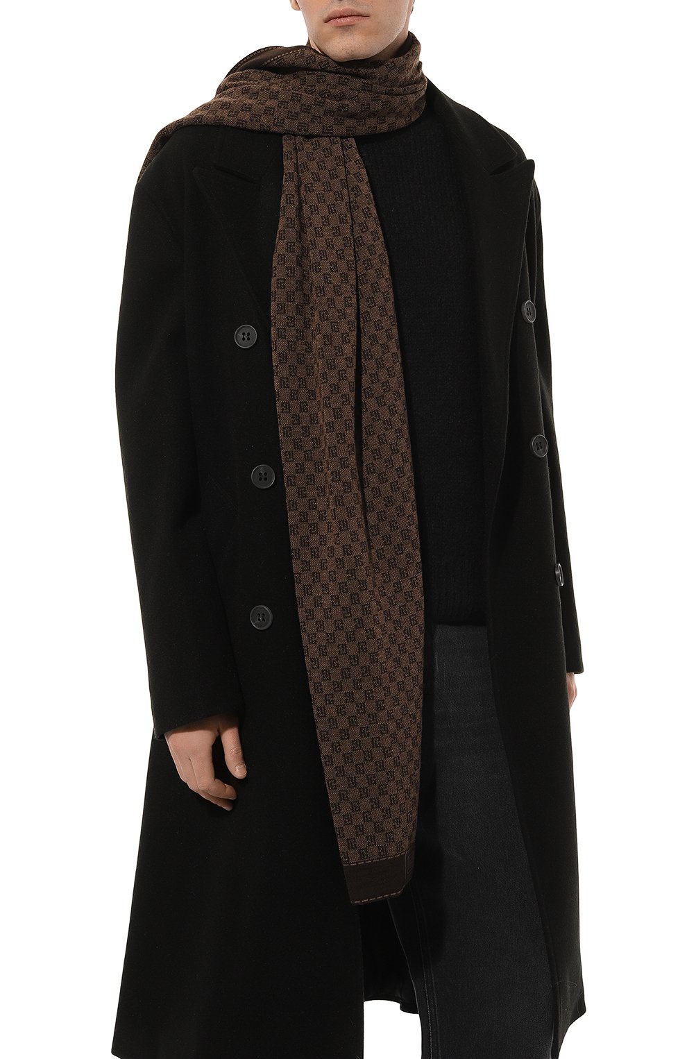 Шерстяной шарф BALMAIN, арт. BH0XG050/KF42, фото 3