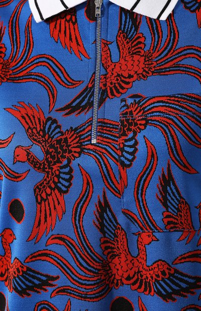 Платье с принтом KENZO синего цвета по цене 23250 руб., арт. 2R0840930, фото 5 Платье с принтом KENZO, арт. 2R0840930, фото 5