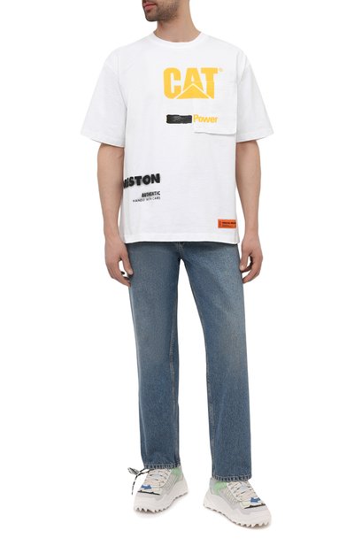 Хлопковая футболка heron preston x cat HERON PRESTON, арт. HMAA028S21JER0010118, фото 2