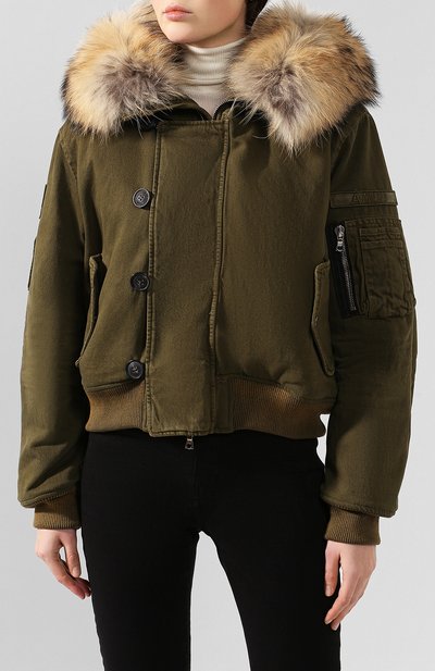 Бомбер с меховым воротником AMIRI, арт. W9W04160DE, фото 3
