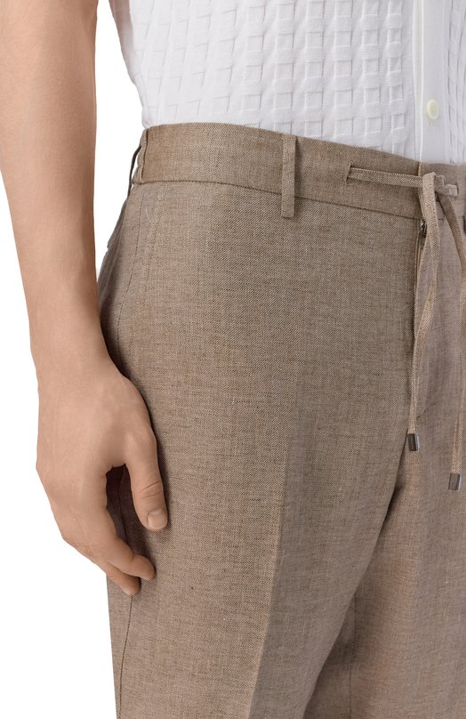 Льняные брюки Berwich SPIAGGIA 20/VT1502 Бежевый  SPIAGGIA 20/VT1502 Фото 5