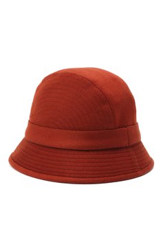 Женская кашемировая шляпа LORO PIANA темно-оранжевого цвета, арт. FAL2348 | Фото 2 (Материал: Текстиль, Кашемир, Шерсть; Региональные ограничения белый список (Axapta Mercury): RU; Материал сплава: Проставлено; Нос: Не проставлено)