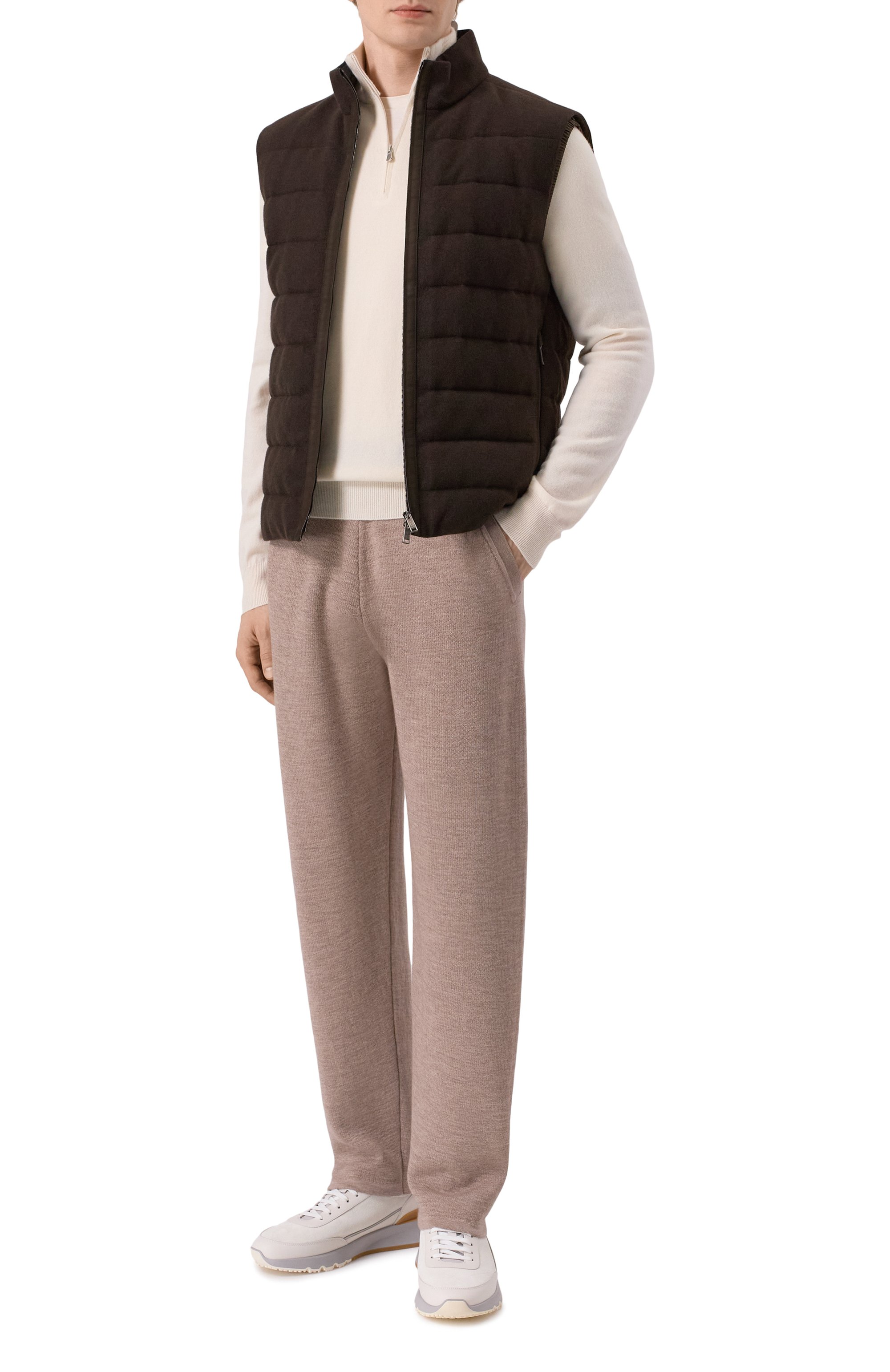 Брюки из хлопка и шерсти ANDREA CAMPAGNA, арт. TS02-2109, фото 2