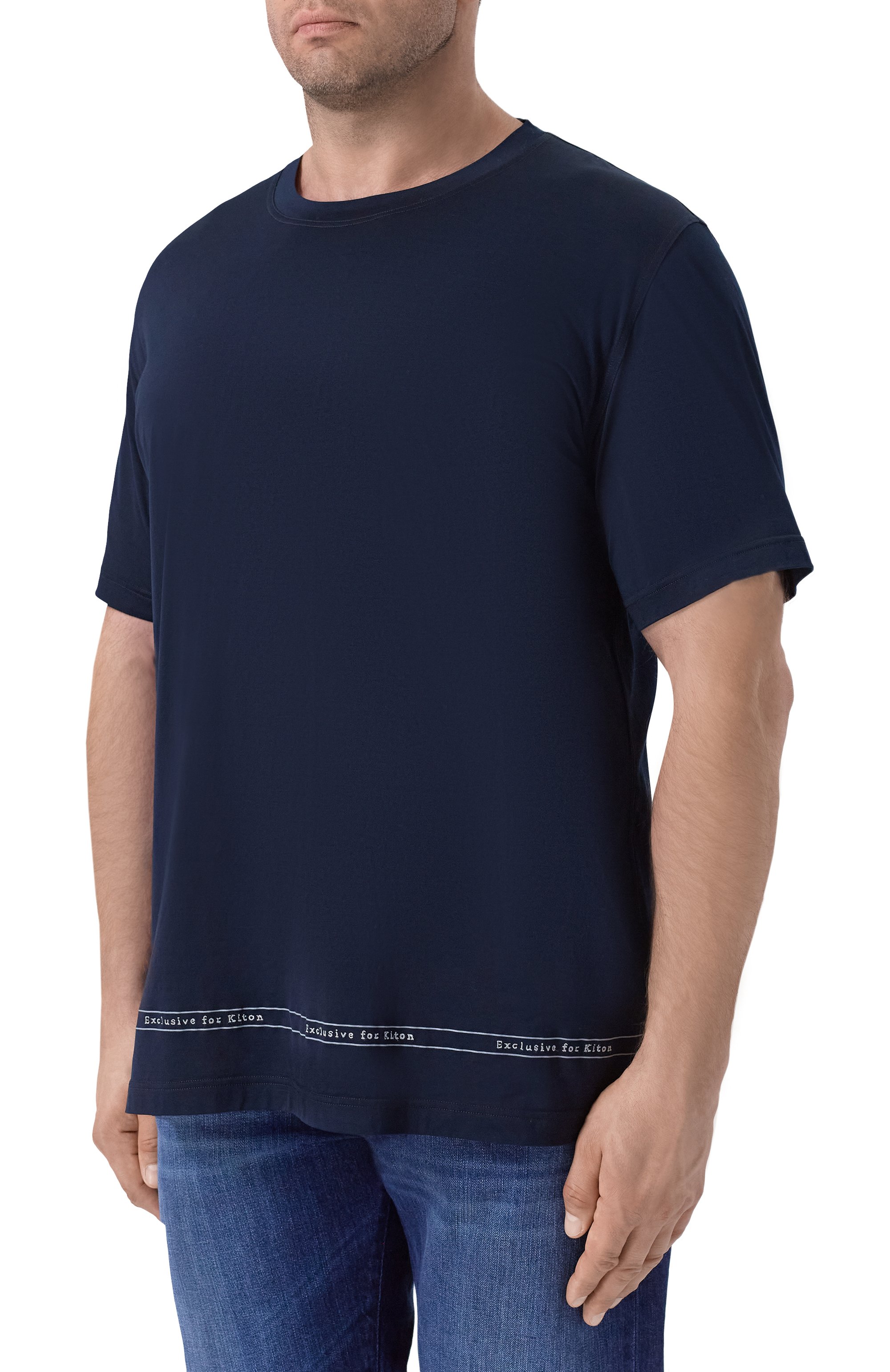 Хлопковая футболка KITON, арт. UMK0824K4, фото 3