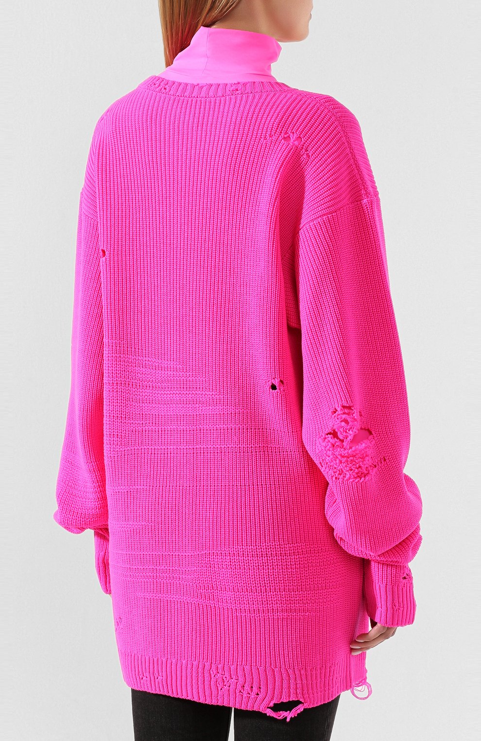 Шерстяной свитер VETEMENTS, арт. SS20KN342 1204/W/FLU0 PINK, фото 4