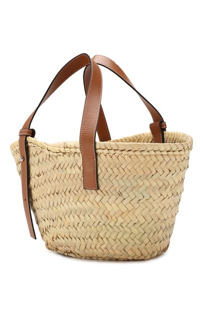 Сумка basket small LOEWE бежевого цвета по цене 43650 руб., арт. 327.02.S93, фото 3 Сумка basket small LOEWE, арт. 327.02.S93, фото 3