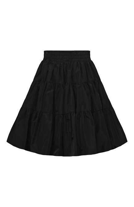 Детская юбка DESIGNERS CAT черного цвета, арт. 100000K01001736/SILVANA SKIRT/4A-8A | Фото 2 (Нос: Не проставлено; Материал внешний: Синтетический материал; Материал сплава: Проставлено; Материал подклада: Хлопок)