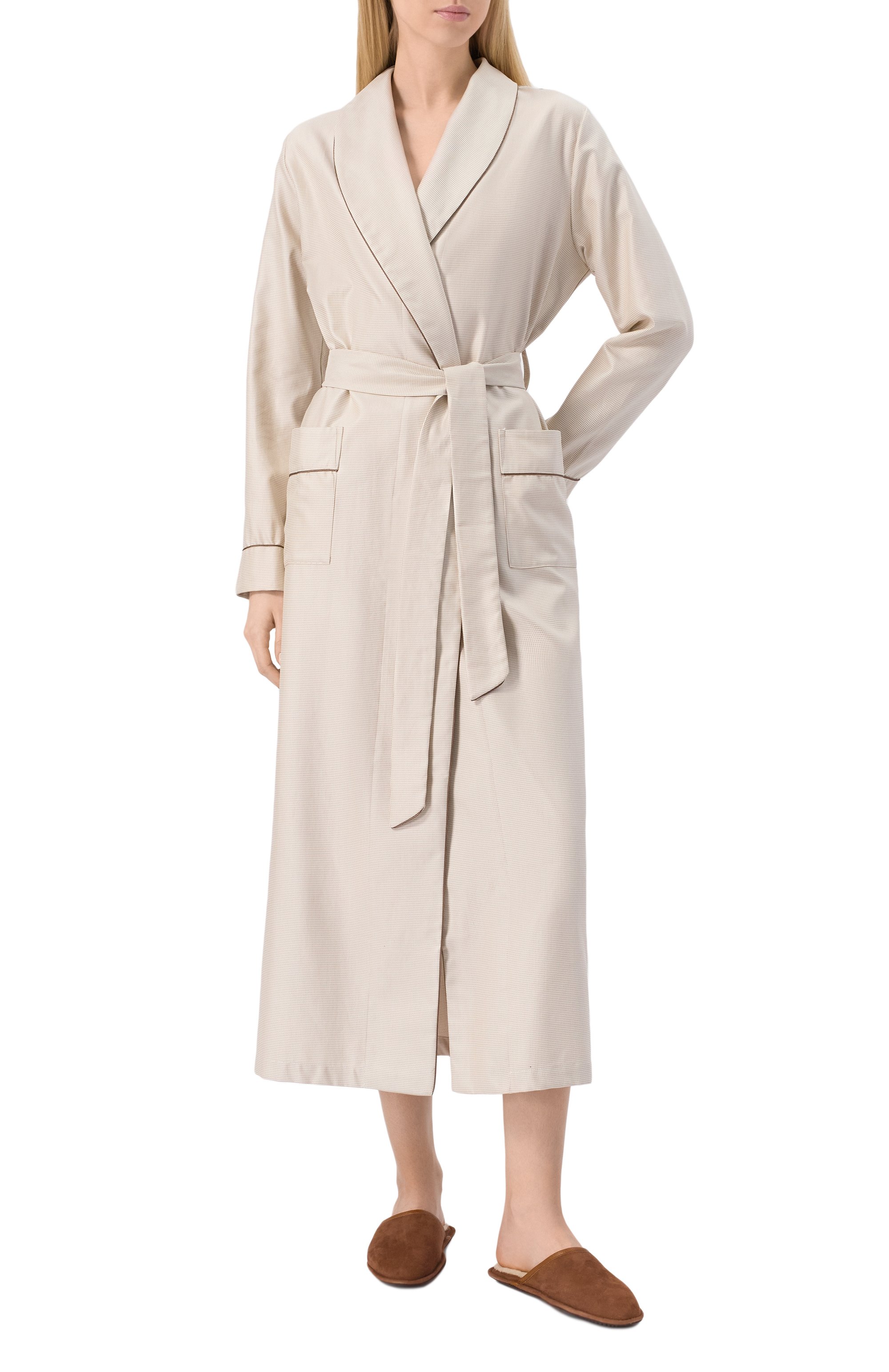 Хлопковый халат FRETTE, арт. 25109137 00F 00946, фото 3