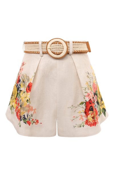 Женский льняные шорты ZIMMERMANN, арт. 8301ARS241