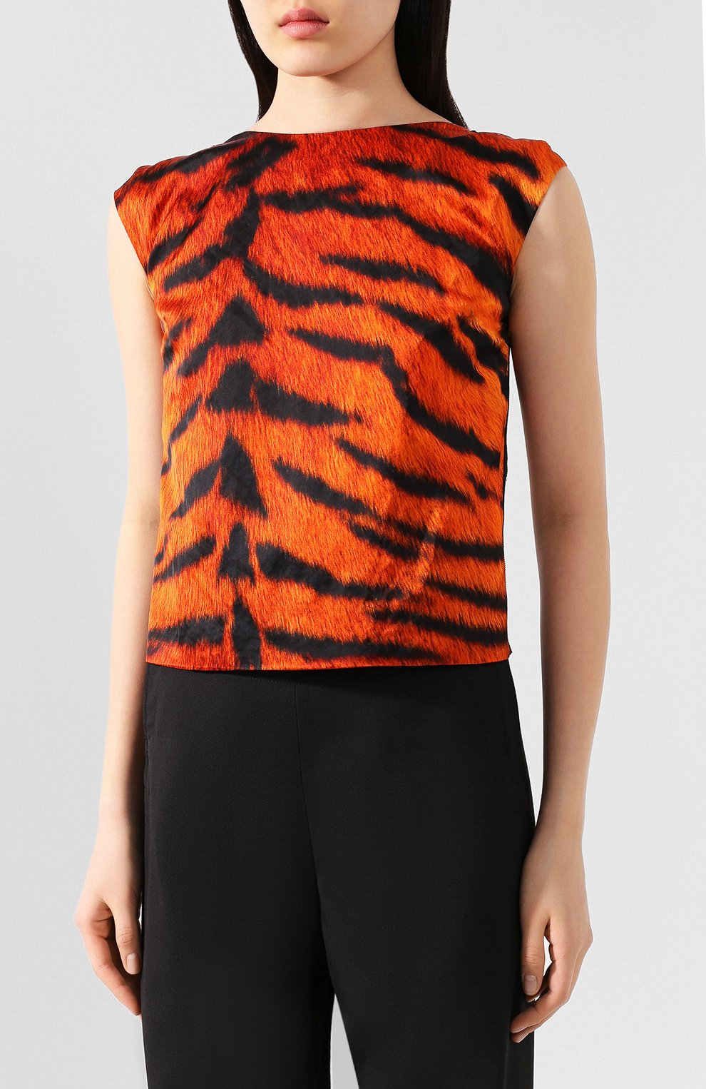 Топ из смеси вискозы и хлопка DRIES VAN NOTEN, арт. 201-10769-9325, фото 3