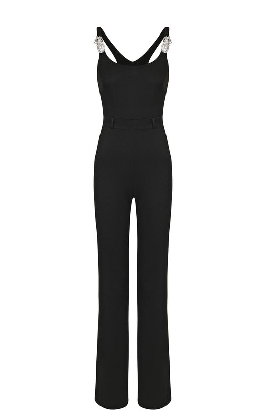 

Однотонный комбинезон с декоративной отделкой Brandon Maxwell, Чёрный