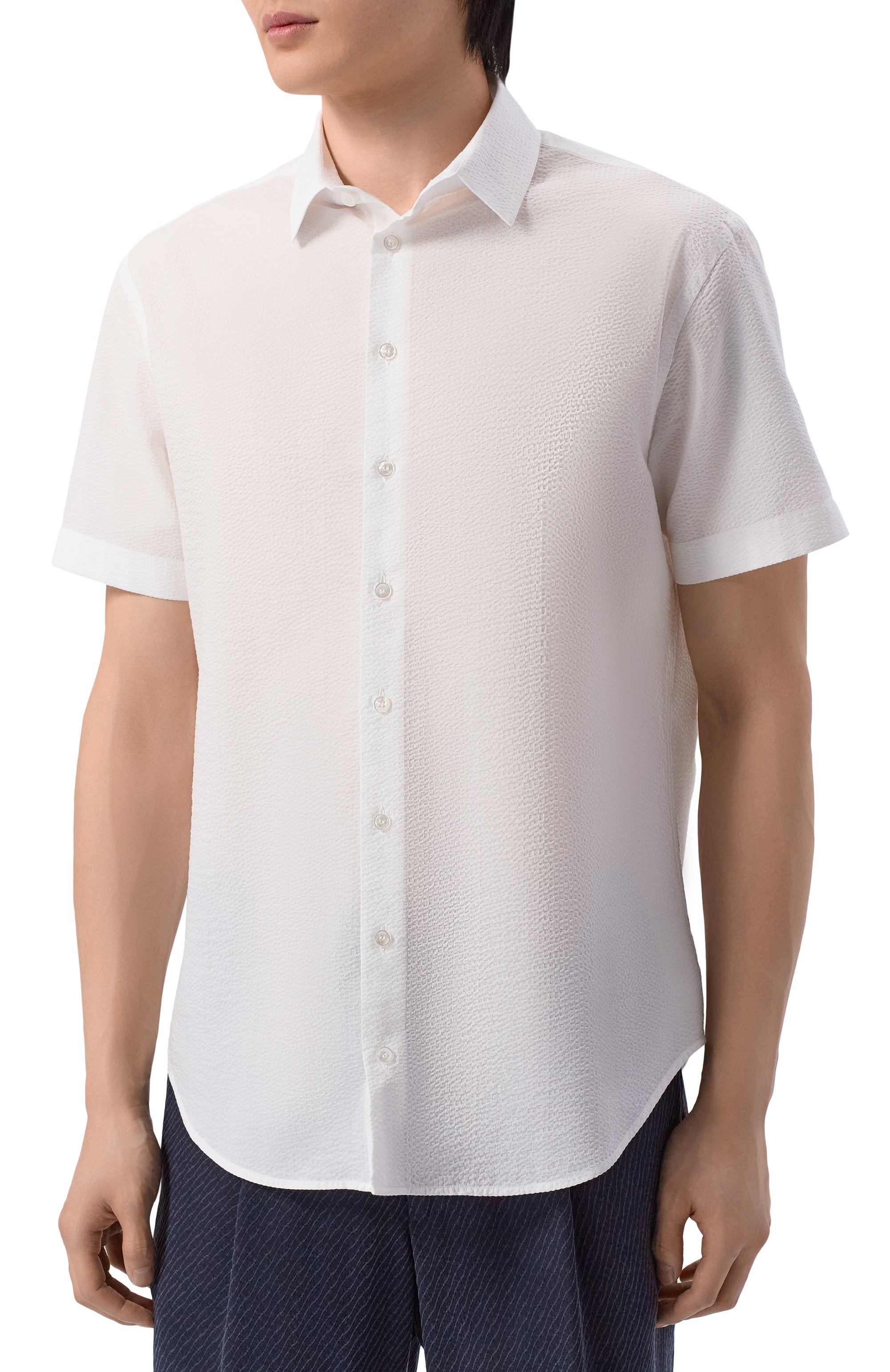 Хлопковая рубашка GIORGIO ARMANI, арт. GM000474/TE11186, фото 3