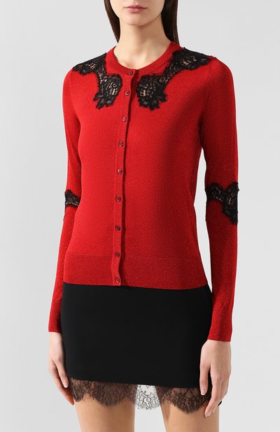 Кардиган из смеси вискозы и хлопка DOLCE & GABBANA, арт. FX359T/JAIBR, фото 3